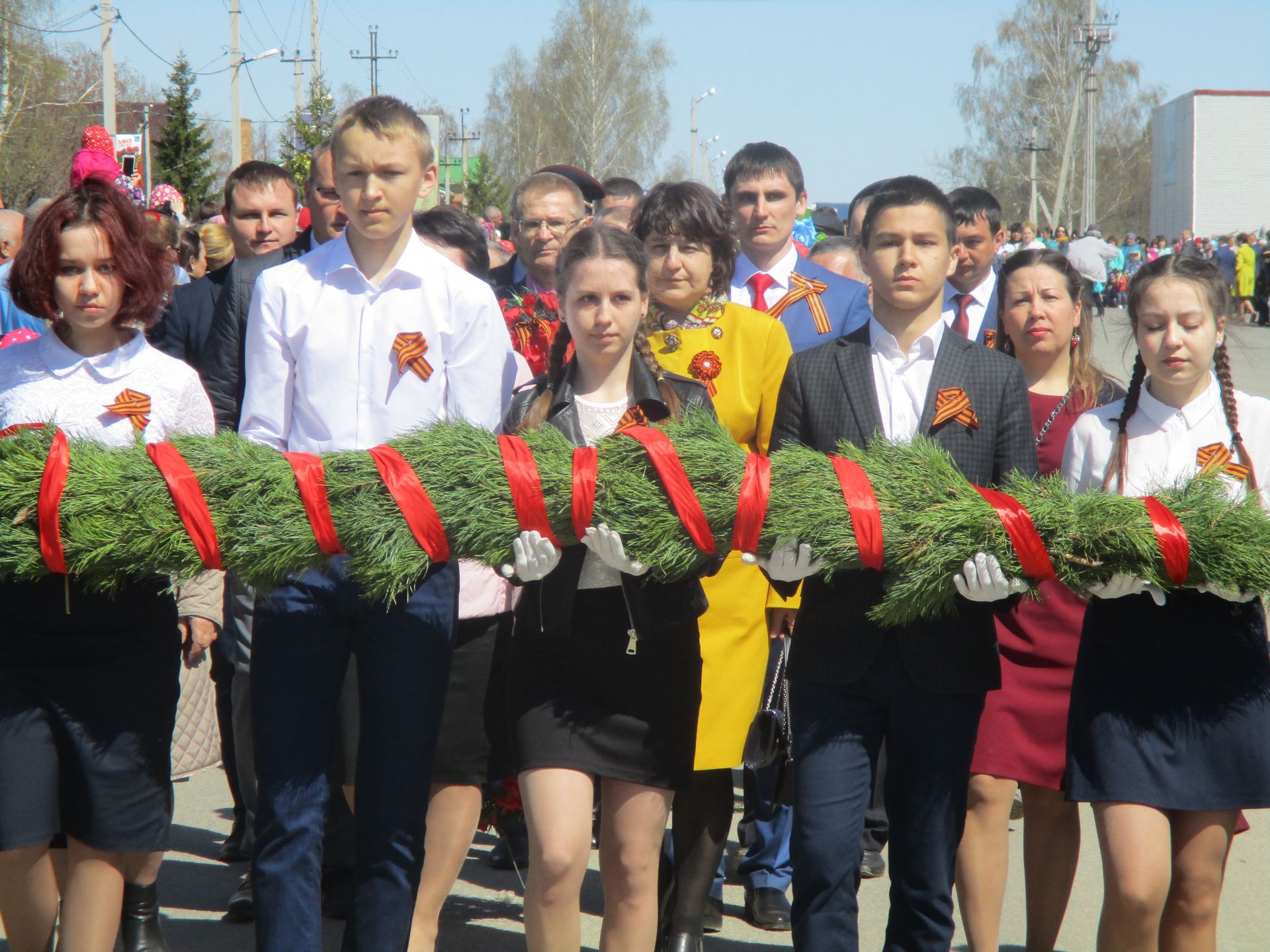 Рыбнослободцы праздновали 9 мая