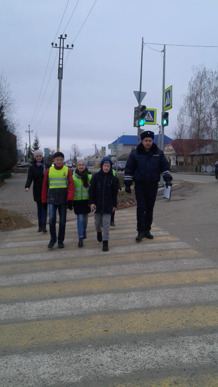 В Рыбно-Слободском районе пешеходов учат не нарушать ПДД