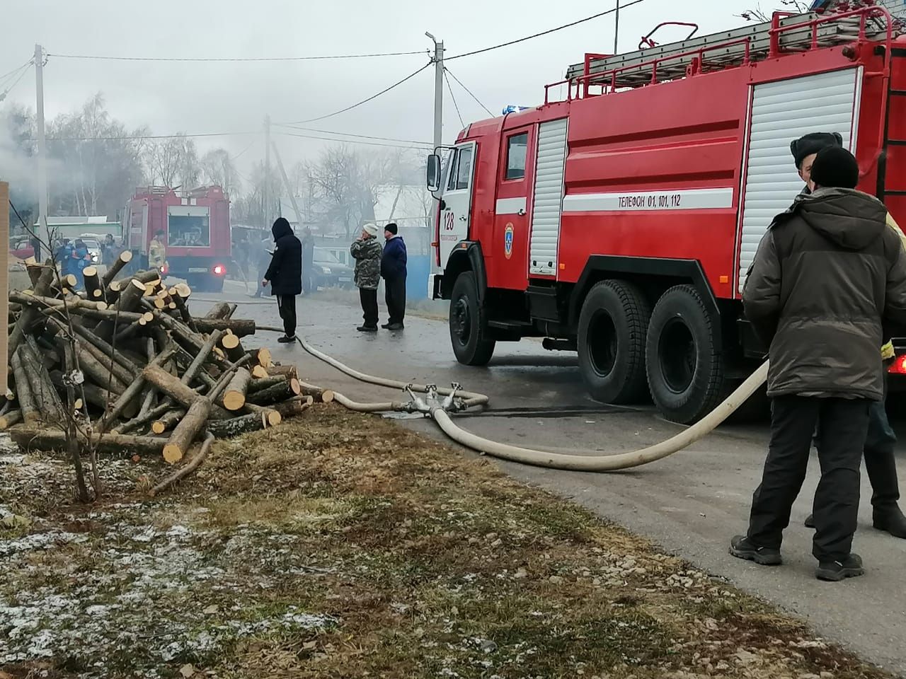 Сегодня в Рыбной Слободе загорелся двухквартирный дом