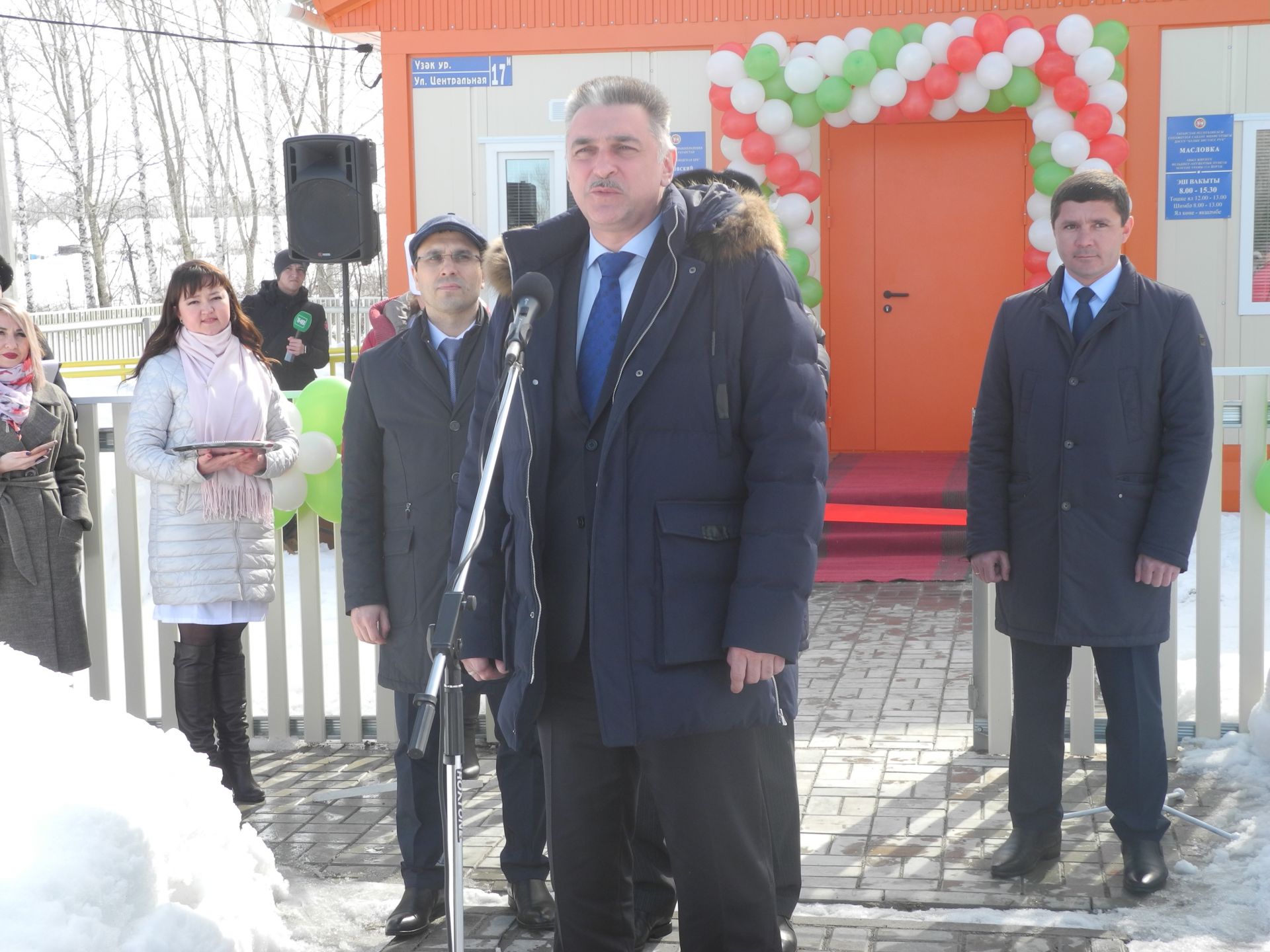 Сегодня в Масловке состоялось торжество по случаю открытия фельдшерского-акушерского пункта