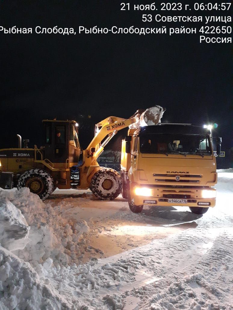 В Рыбно - Слободском районе организована эффективная уборка снега