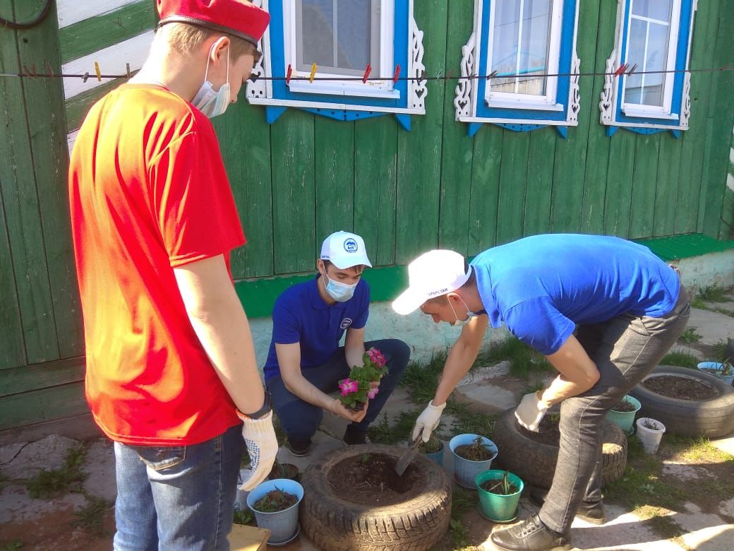 «Волонтеры Победы» проводят акцию «Палисадник Победы»