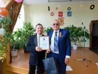Петр Серебряков получил Благодарственное письмо от главы муниципального района Радика Ислямова