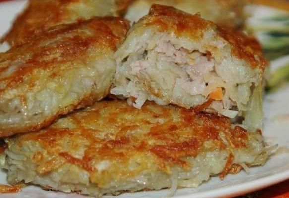 Картофельные зразы с мясным фаршем