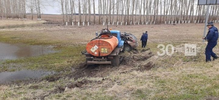 Водитель внедорожника погиб в ДТП с бензовозом