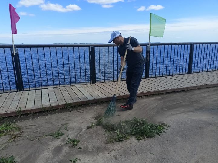 В Рыбно - Слободском районе продолжаются работы по благоустройству